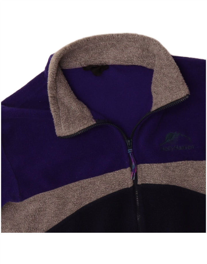 HELLY HANSEN Fleecejakke til mænd UK 38 Medium Navy Blue Colourblock