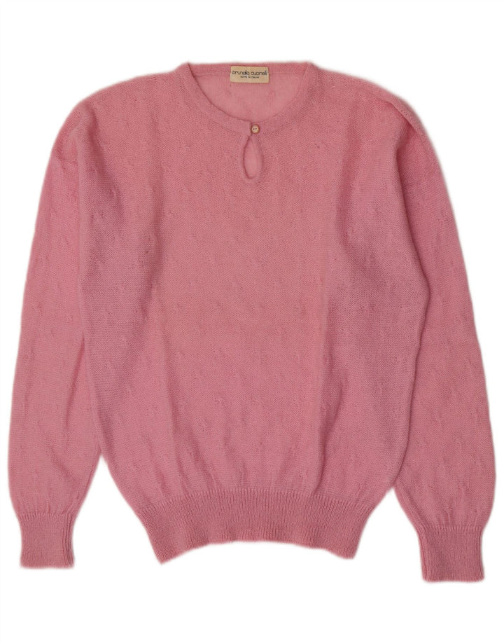 Brunello Cucinelli Dame Crew Neck sweater IT 46 Large Pink