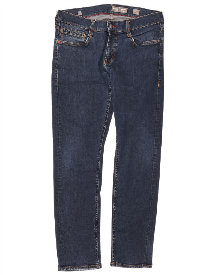 Mustang Herre Oregon Bootcut Slim Fit Tapered Jeans W33 L32 Navy Blue