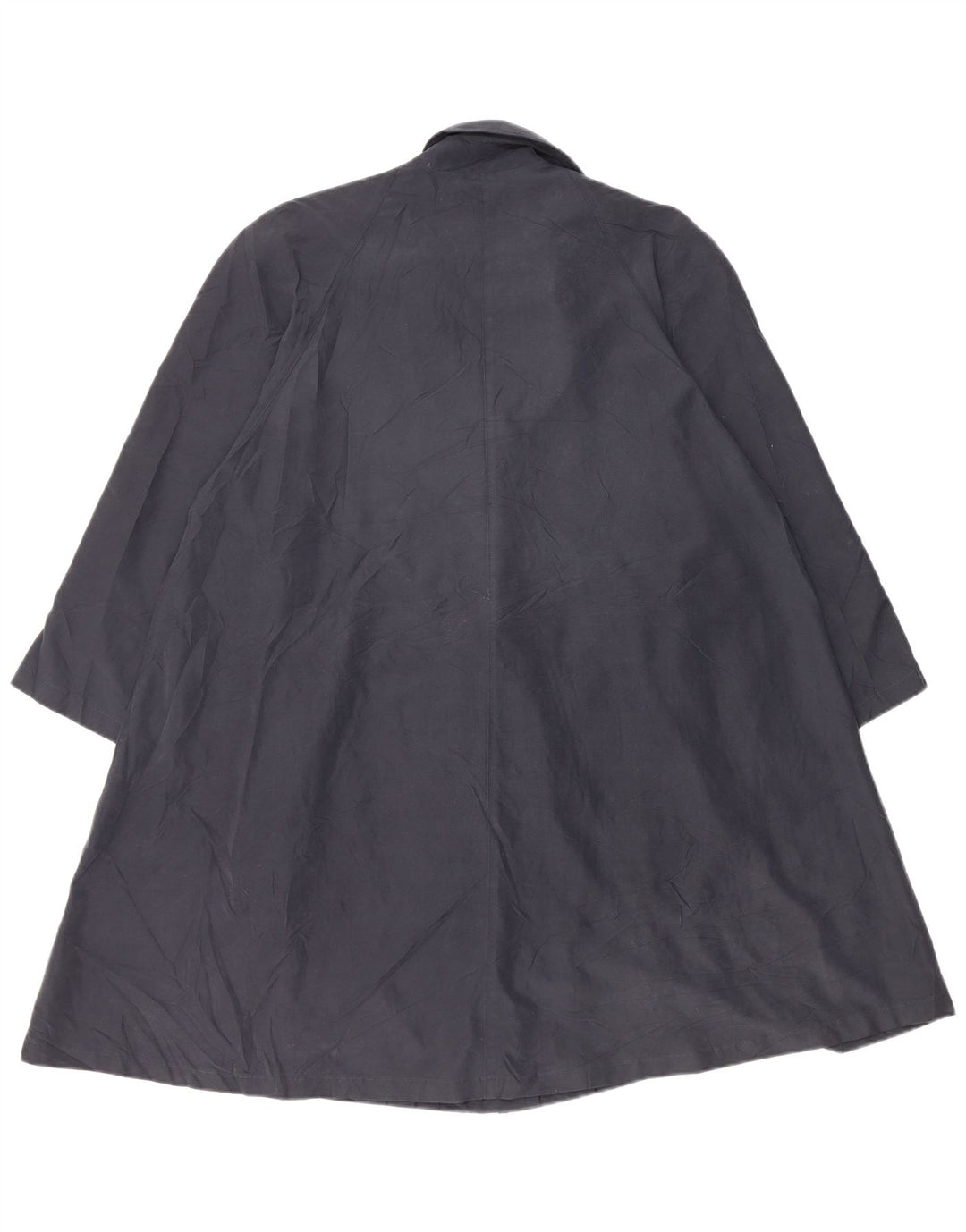 Luisa Spagnoli Dame Oversized Trench Coat UK 10 Small Navy Blue Polyester