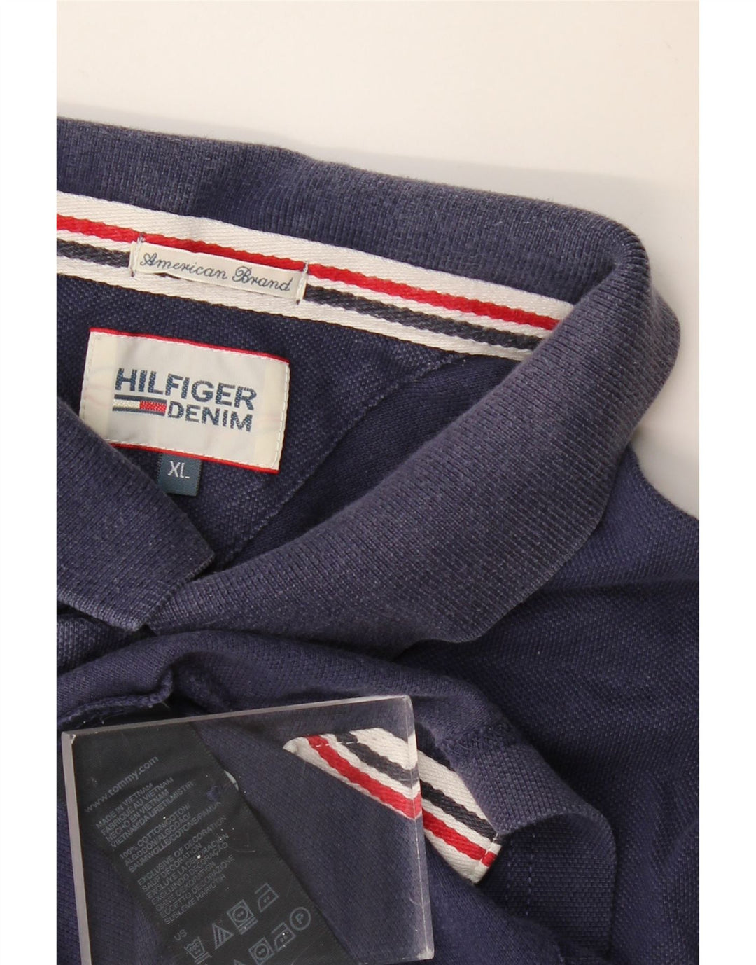 TOMMY HILFIGER Polo shirt til mænd XL marineblå bomuld