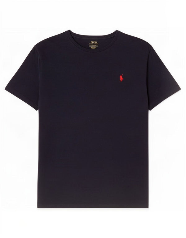 Polo Ralph Lauren Mens T-Shirt Top Large Navy Blue Cotton