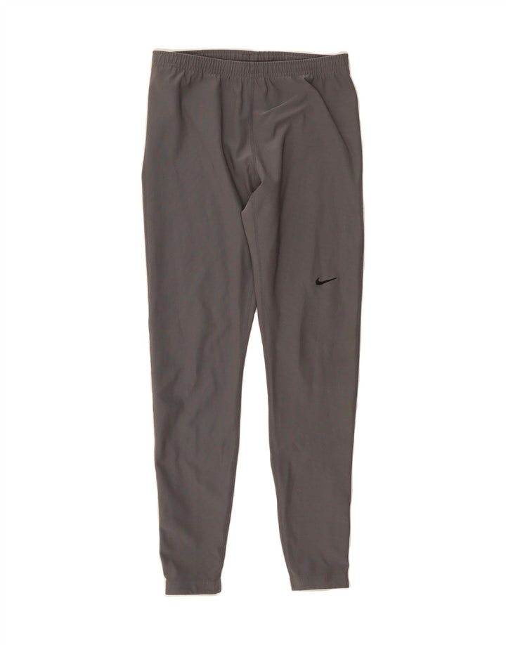 NIKE Womens Dri Fit Tracksuit Trousers UK 34/36 Large Grey Polyester Vintage Nike and Second-Hand Nike from Messina Hembry 