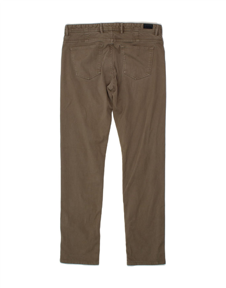 MASSIMO DUTTI Womens Slim Fit Casual Trousers EU 40 Medium W30 L31 Brown Vintage Massimo Dutti and Second-Hand Massimo Dutti from Messina Hembry 