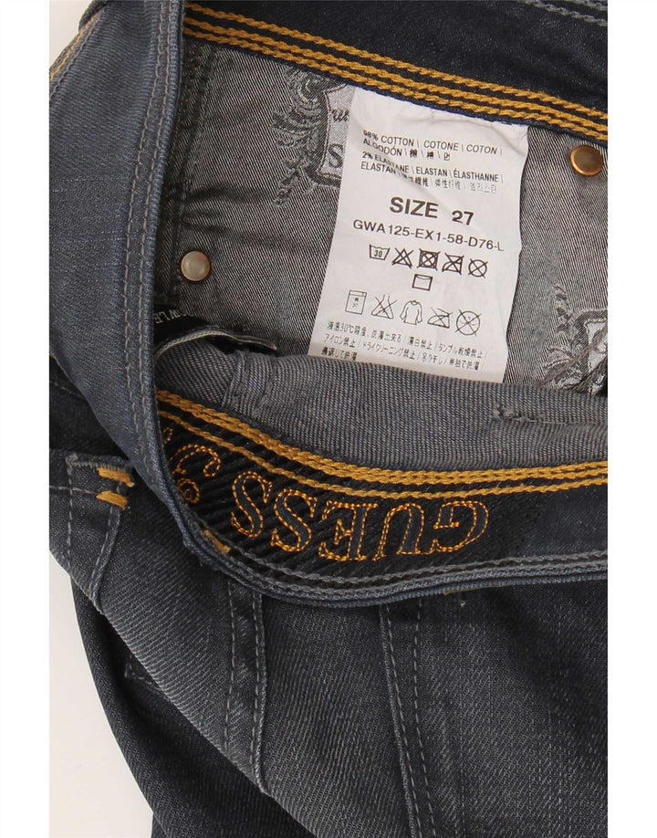 Guess Dame Bootcut Jeans W27 L29 Marineblå Bomuld