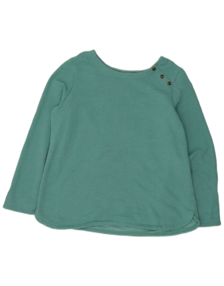 IZOD Oversized Sweatshirt Jumper til kvinder DK 18 XL turkis bomuld