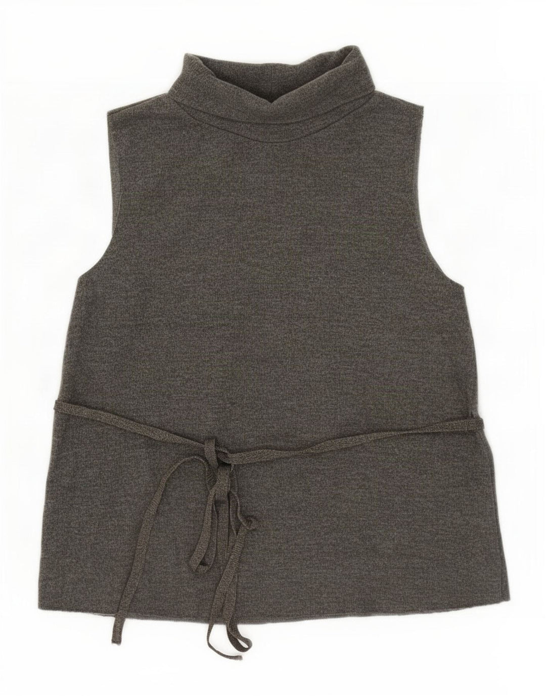 Zara Damevest Top UK 14 Stor Khaki Bomuld