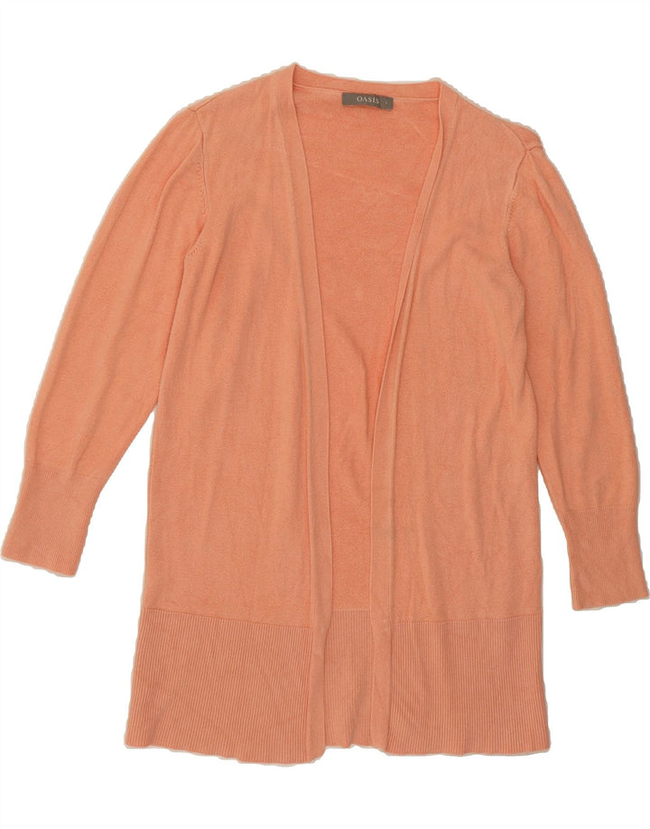 OASIS Womens Longline Open Cardigan Sweater UK 16 Large Orange Viscose Vintage Oasis and Second-Hand Oasis from Messina Hembry 