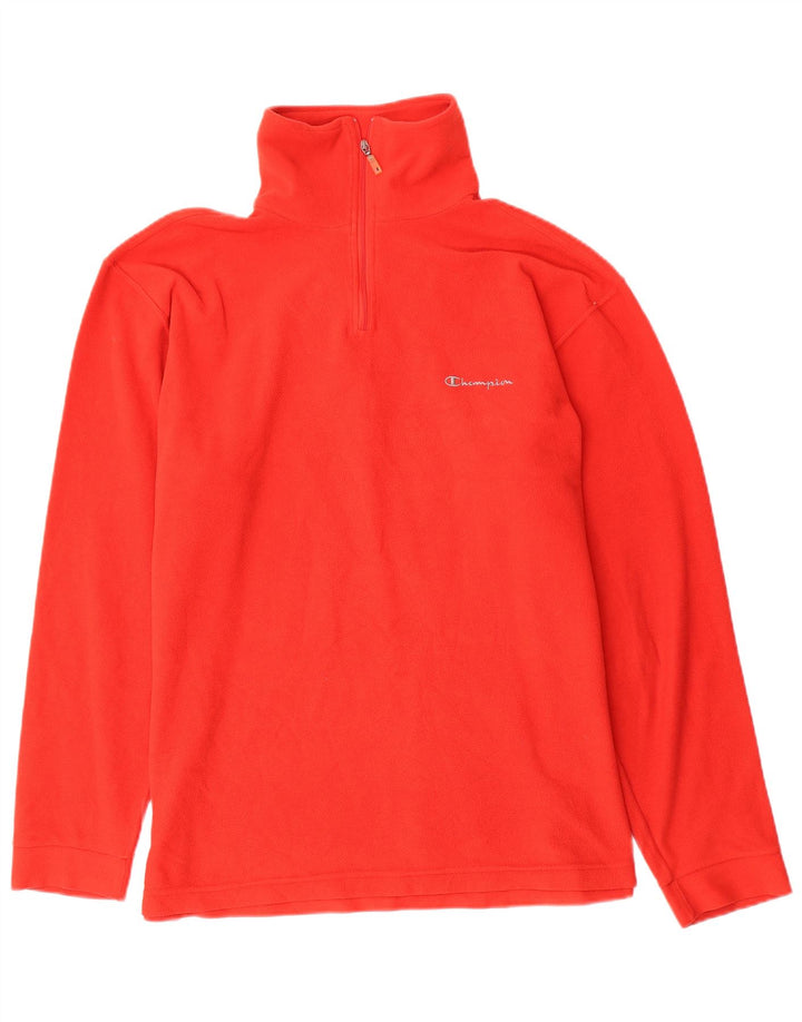 CHAMPION Fleece Jumper med lynlås til mænd XL Rød Polyester