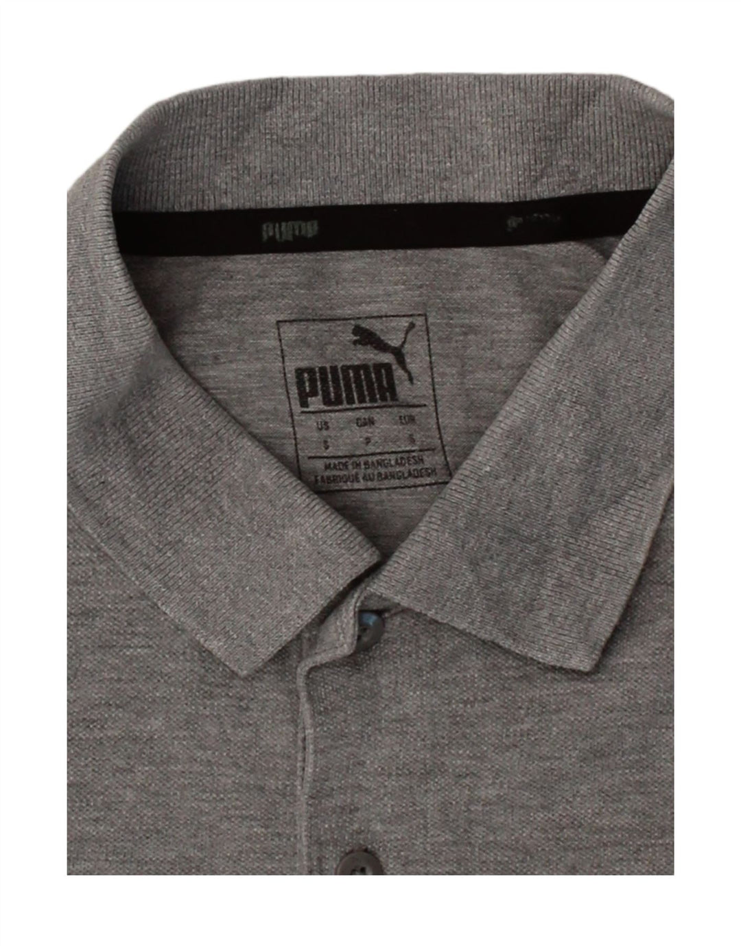 PUMA Mens Polo Shirt Small Grey Cotton Vintage Puma and Second-Hand Puma from Messina Hembry 