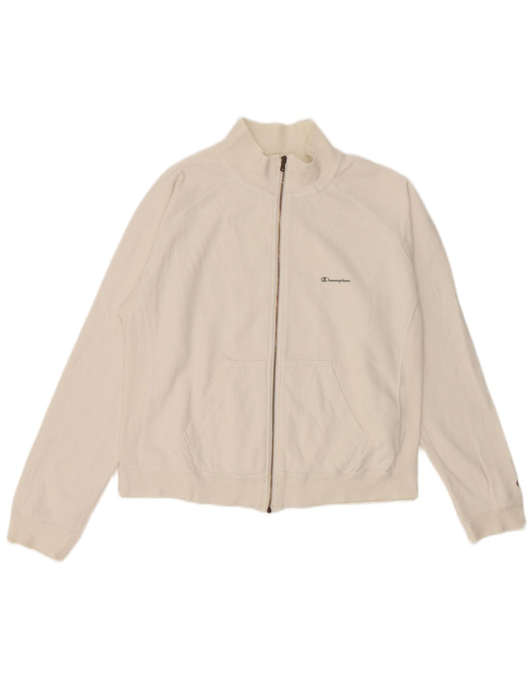 Champion Womens træningsdragt Topjakke UK 14 Medium White Bomuld