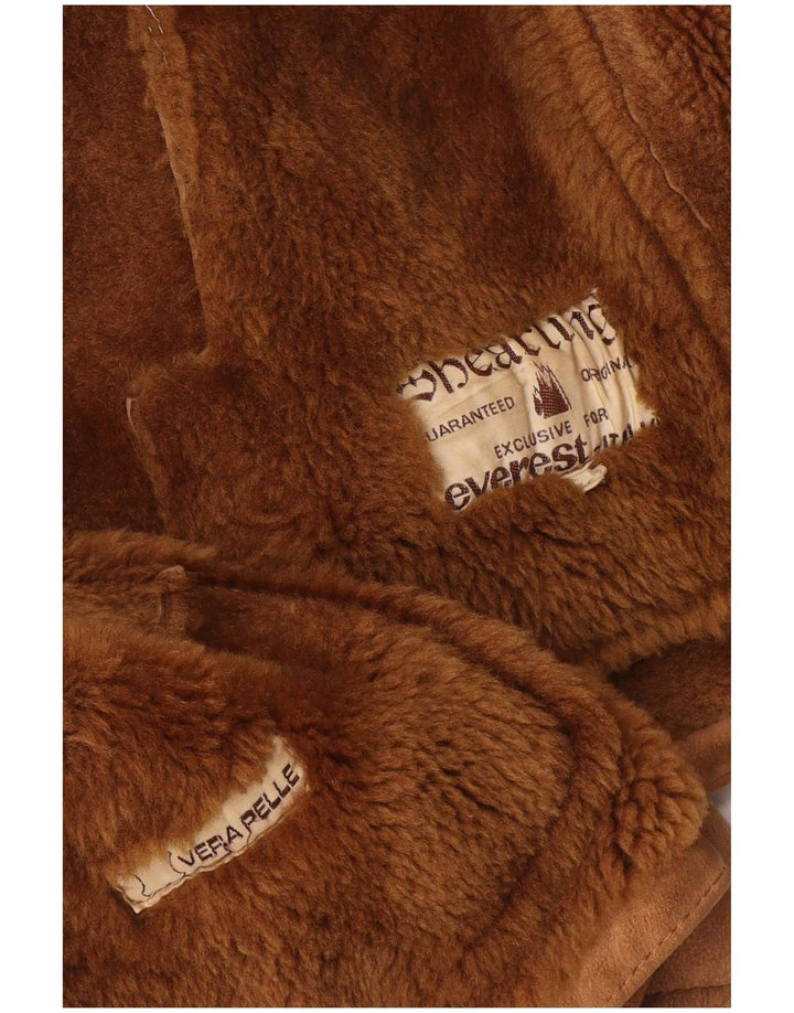 Vintage Herre Shearling Jacket IT 50 Large Beige