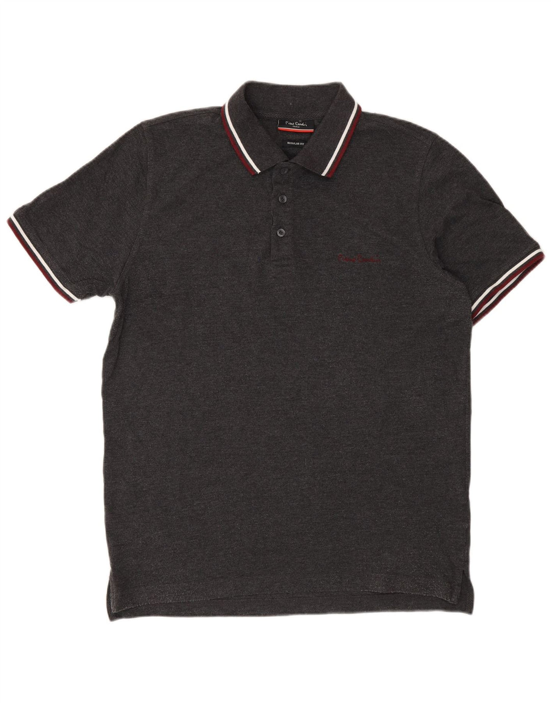 Pierre Cardin Herre Regular Fit Polo Shirt Medium Grey Bomuld Classic