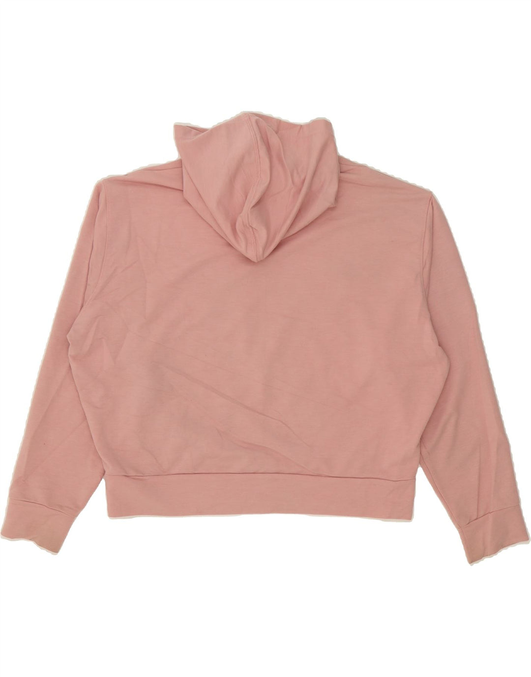 PUMA Womens Oversized Graphic Hoodie Jumper UK 14 Medium Pink Viscose Vintage Puma and Second-Hand Puma from Messina Hembry 