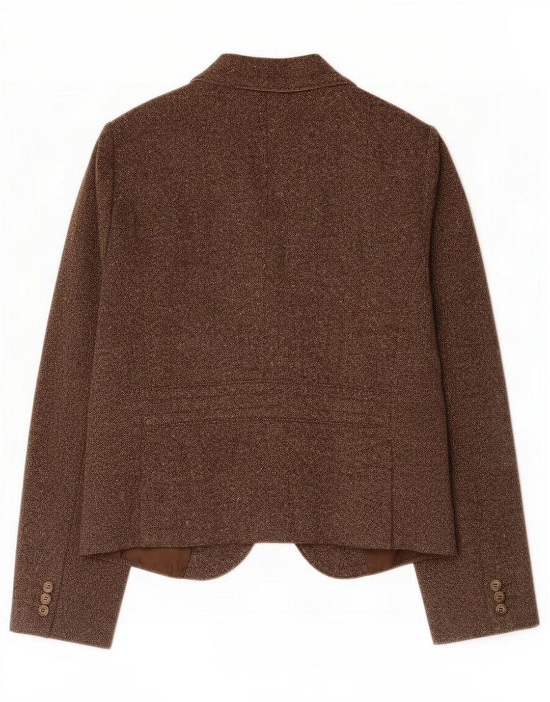 Henry Cottons Dame 1-knaps Blazerjakke IT 44 Medium Brun Uld