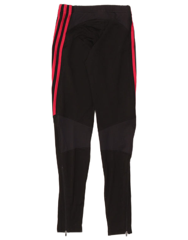 Adidas Womens Leggings UK 10 Small Black Polyester
