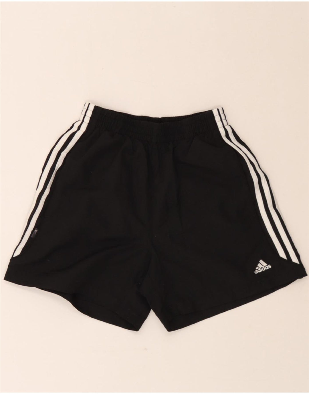 ADIDAS Boys Sport Shorts 13-14 Years Black Polyester Vintage Adidas and Second-Hand Adidas from Messina Hembry 