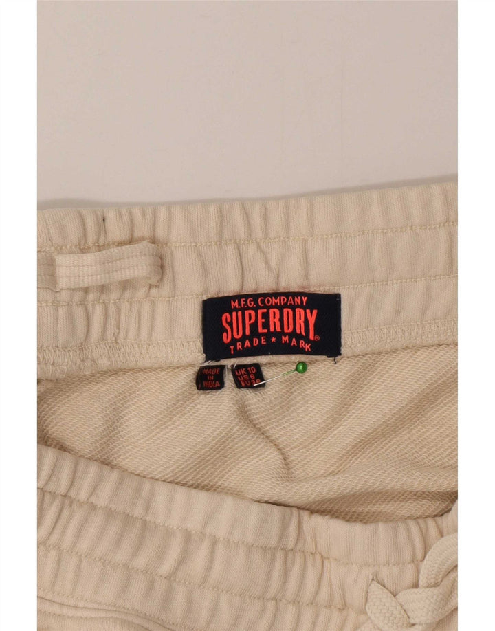 Superdry Cargo træningsdragtbukser til kvinder UK 10 Små beige bomuld