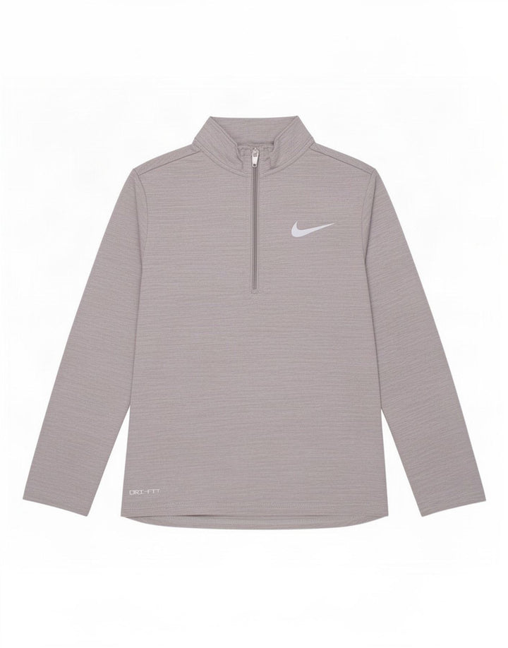 Nike Boys Dri Fit Pullover Træningsdragt Top 4-5 år Lille Grå Flecked