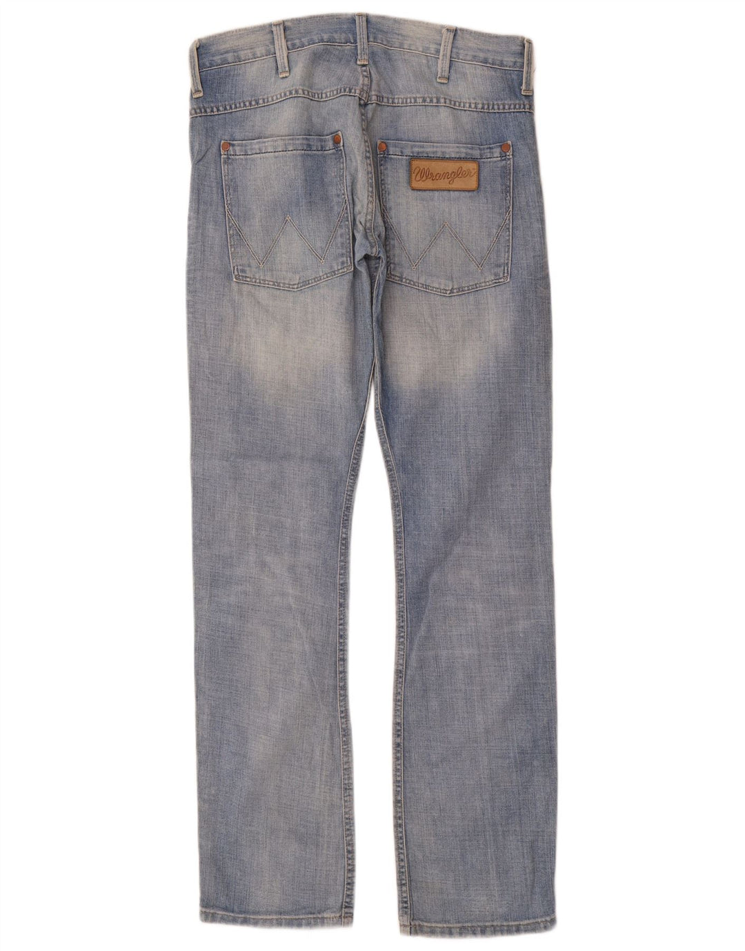 Wrangler Herre Spencer Straight Jeans W32 L34 Blå Bomuld