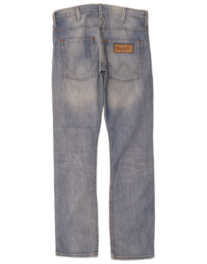 Wrangler Herre Spencer Straight Jeans W32 L34 Blå Bomuld