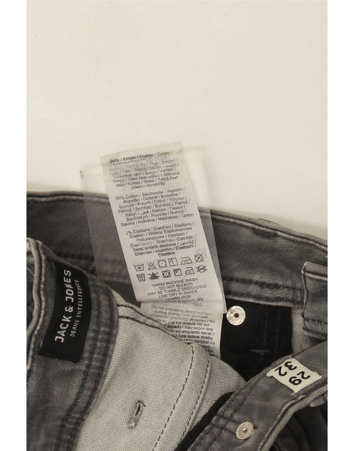 Jack & Jones Herre Slim Jeans W29 L32 Grå Bomuld