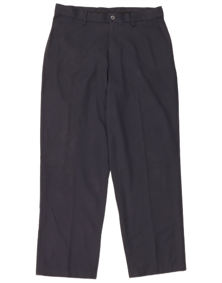 IZOD Herre Golf Straight Chino Bukser W34 L32 Marineblå Polyester