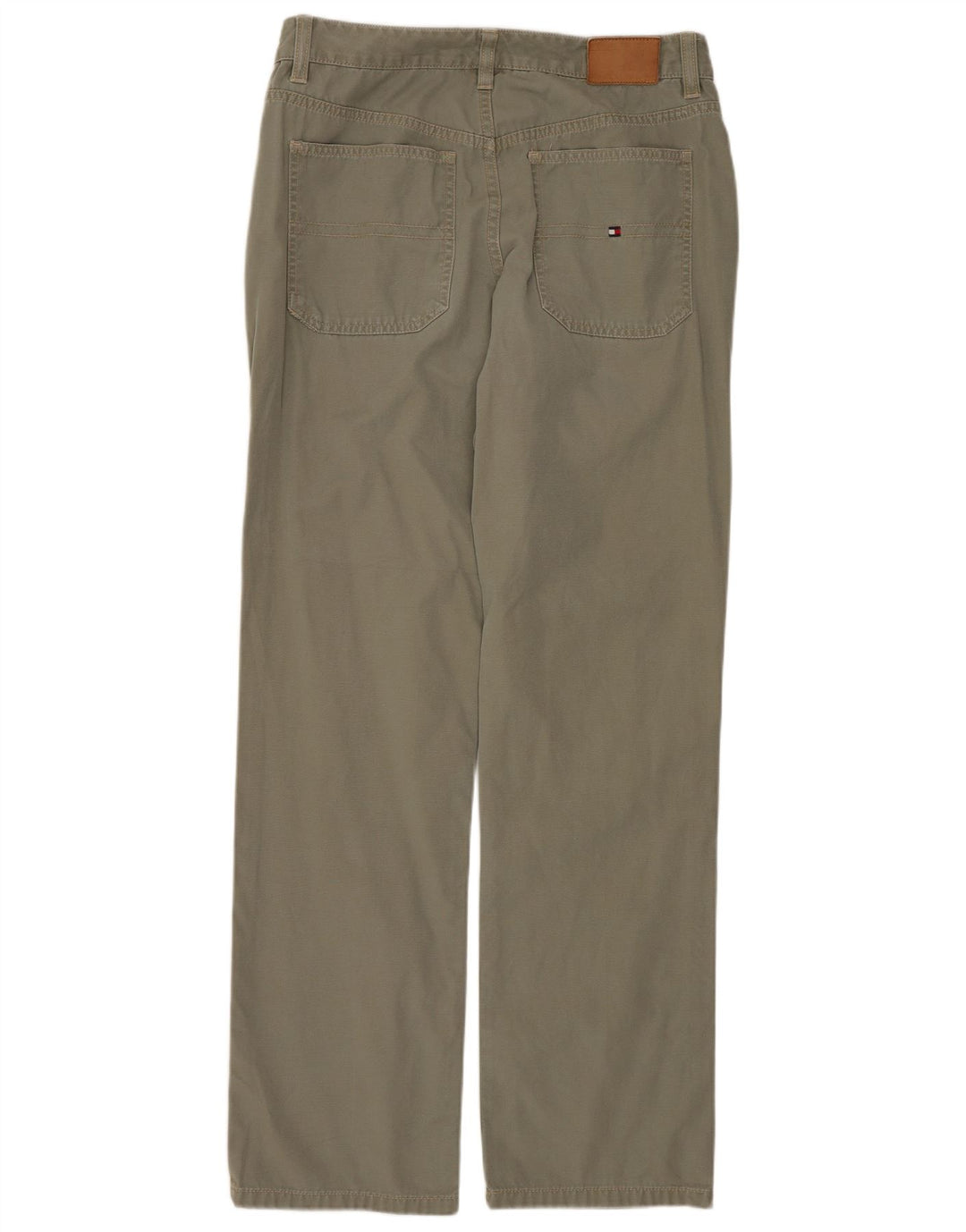 TOMMY HILFIGER Lige fritidsbukser til kvinder US 6 Medium W28 L30 Khaki