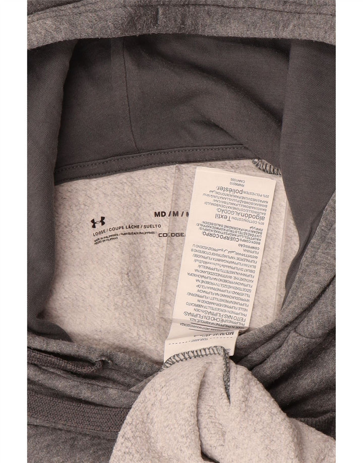Under Armour Herre Cold Gear Hættetrøje Jumper Medium Grå Bomuld