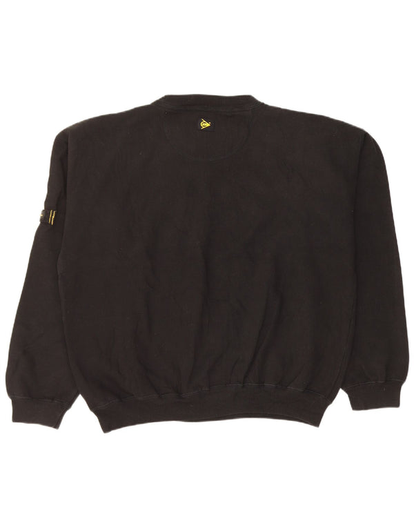 Dunlop Herre Grafisk Sweatshirt Jumper XL Sort Bomuld