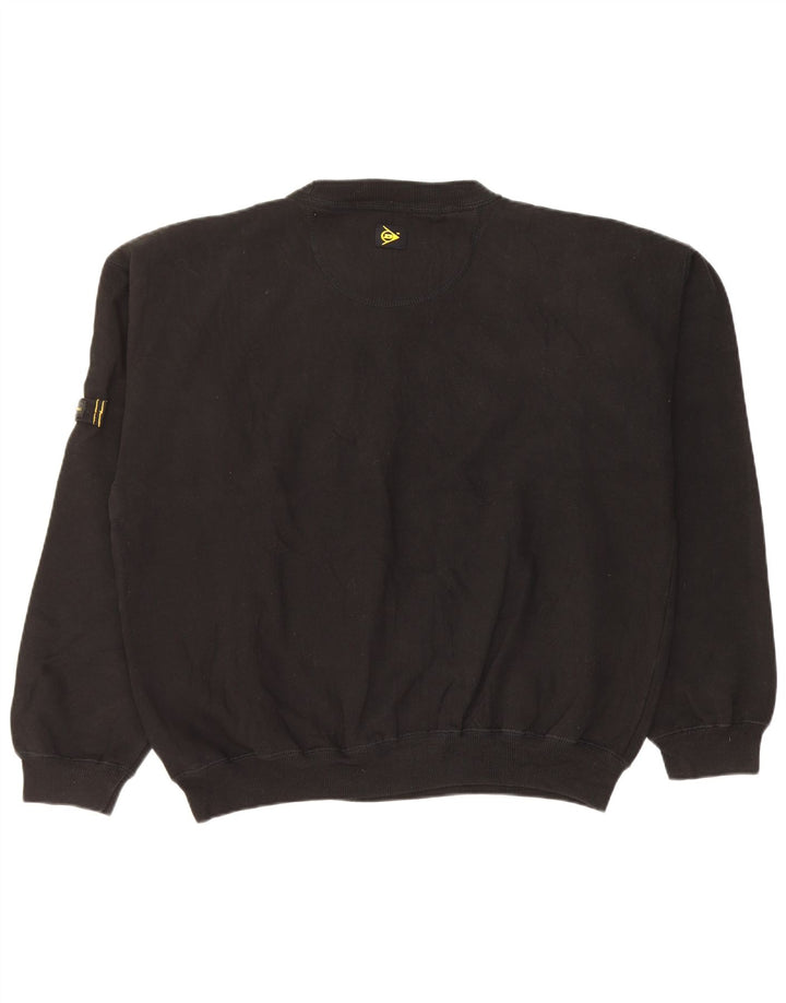 Dunlop Herre Grafisk Sweatshirt Jumper XL Sort Bomuld