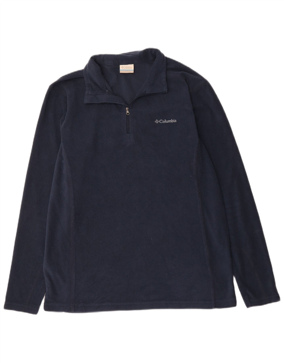 Columbia Herre lynlås hals fleece jumper stor marineblå polyester
