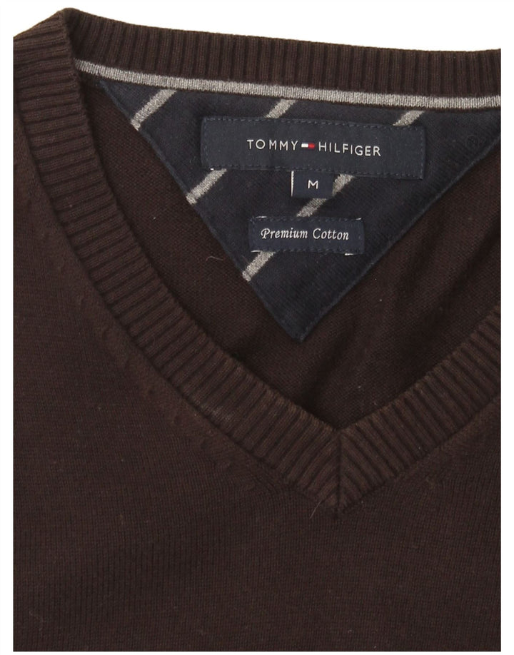 Tommy Hilfiger Herre V-hals sweater Medium Grå Bomuld