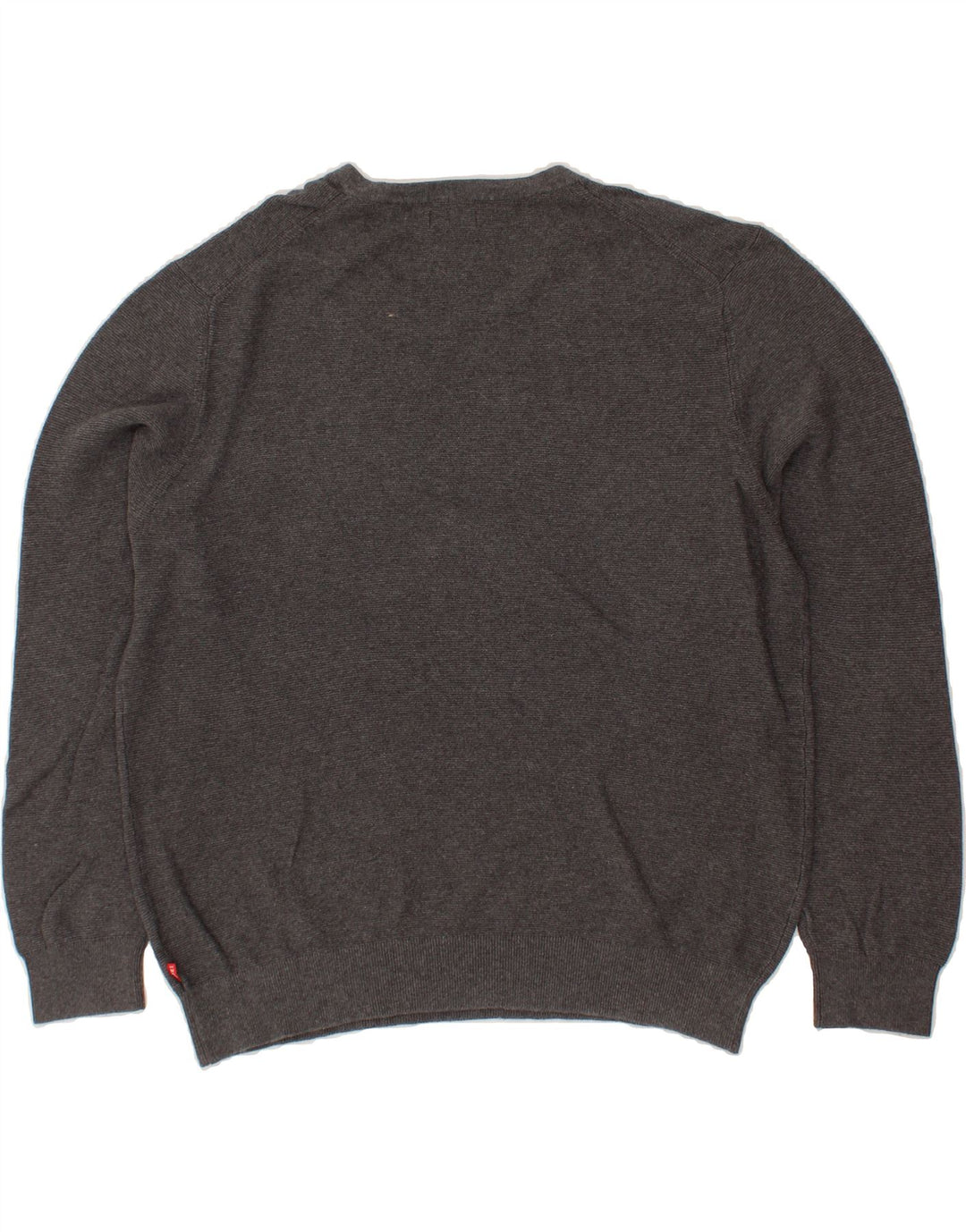 IZOD Mens V-Neck Jumper Sweater XL Grey Cotton Vintage Izod and Second-Hand Izod from Messina Hembry 