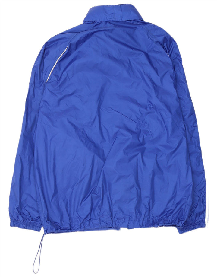 Adidas Regnjakke med hætte til mænd UK 42 XL Blå polyamid