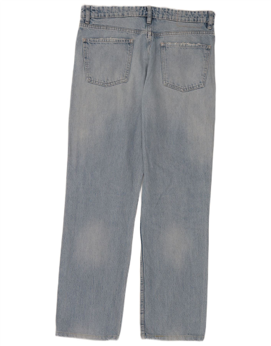 Zara Dame Straight Jeans EU 40 Medium W30 L30 Blå