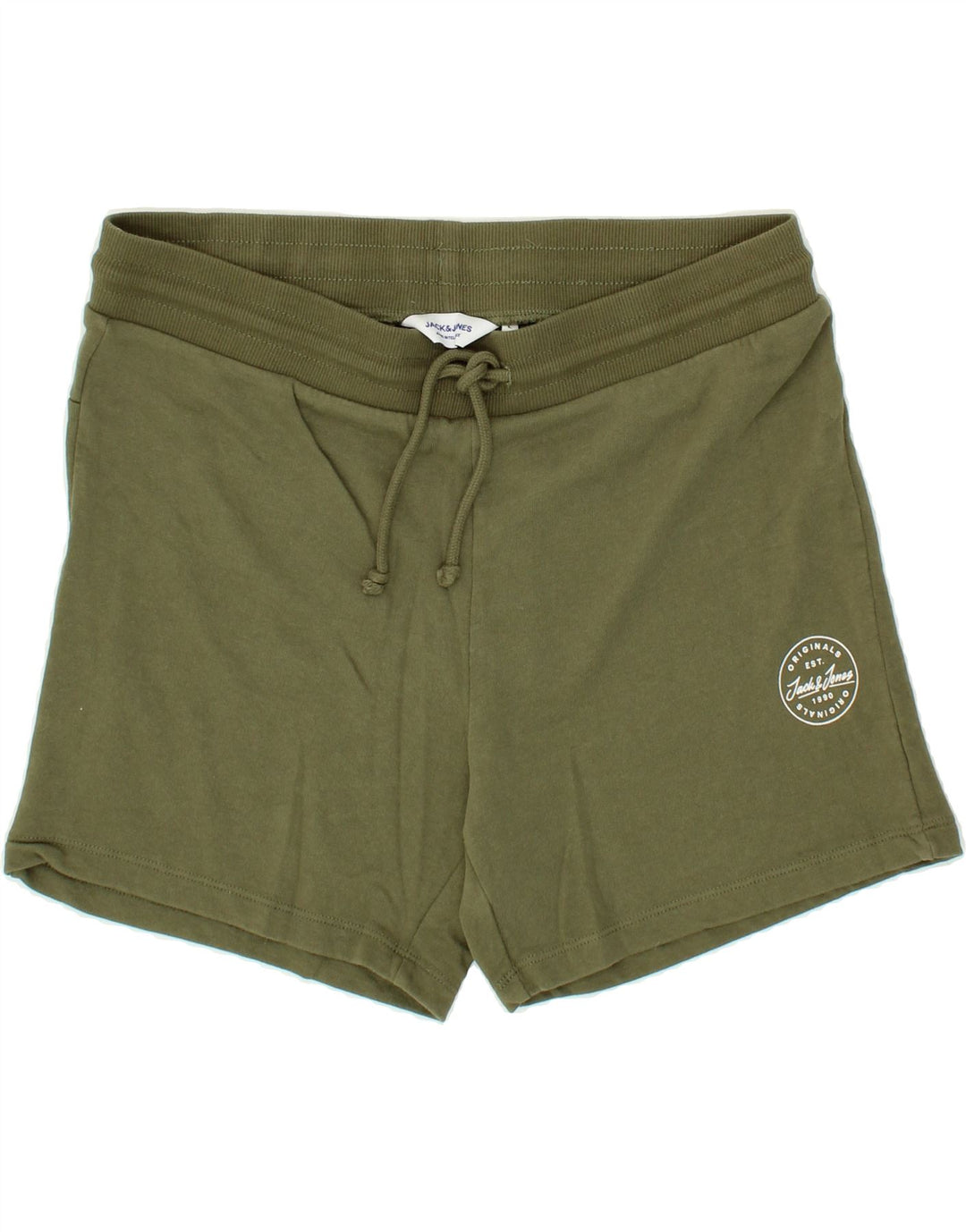 JACK & JONES Mens Sport Shorts Large Khaki Cotton Vintage Jack & Jones and Second-Hand Jack & Jones from Messina Hembry 