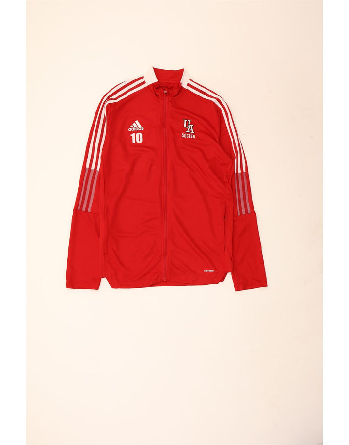 Adidas Aeroready træningsdragt topjakke til mænd Medium rød polyester