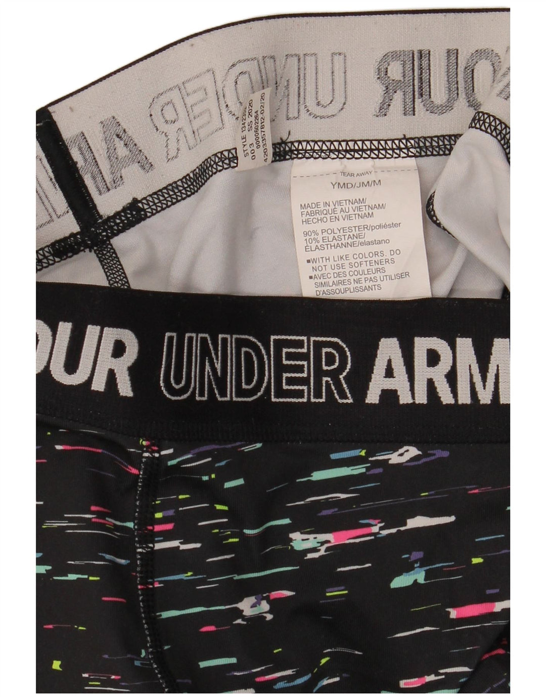 Under Armour piger træningsbukser 9-10 år Medium Sort Flecked