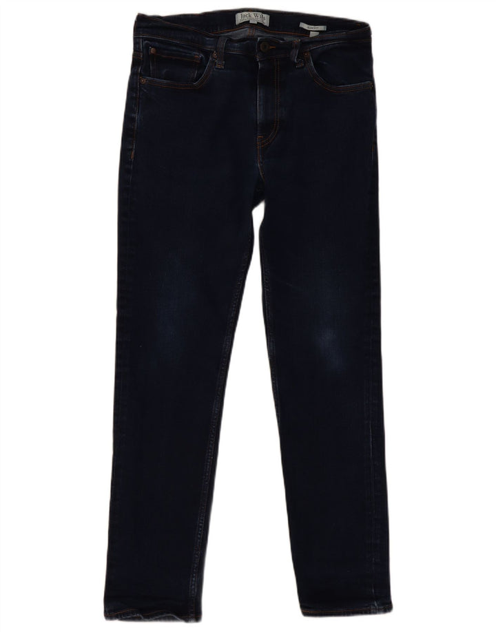 Jack Wills Herre Slim Jeans W32 L28 Marineblå Bomuld