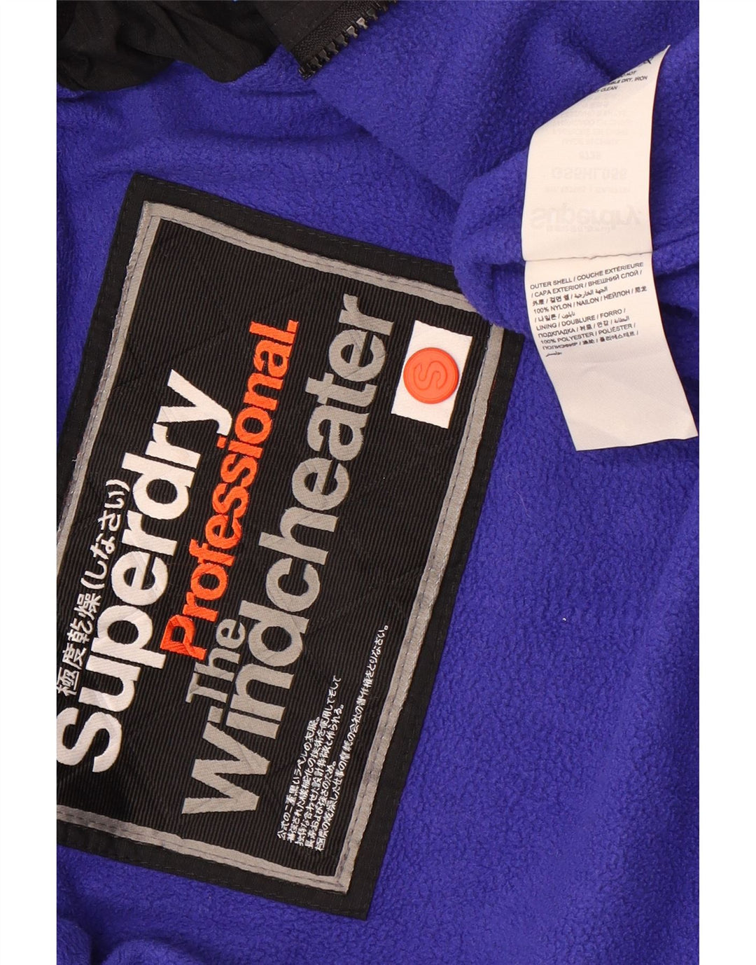 Superdry Graphic Windbreaker Jacket til kvinder UK 10 Small Black