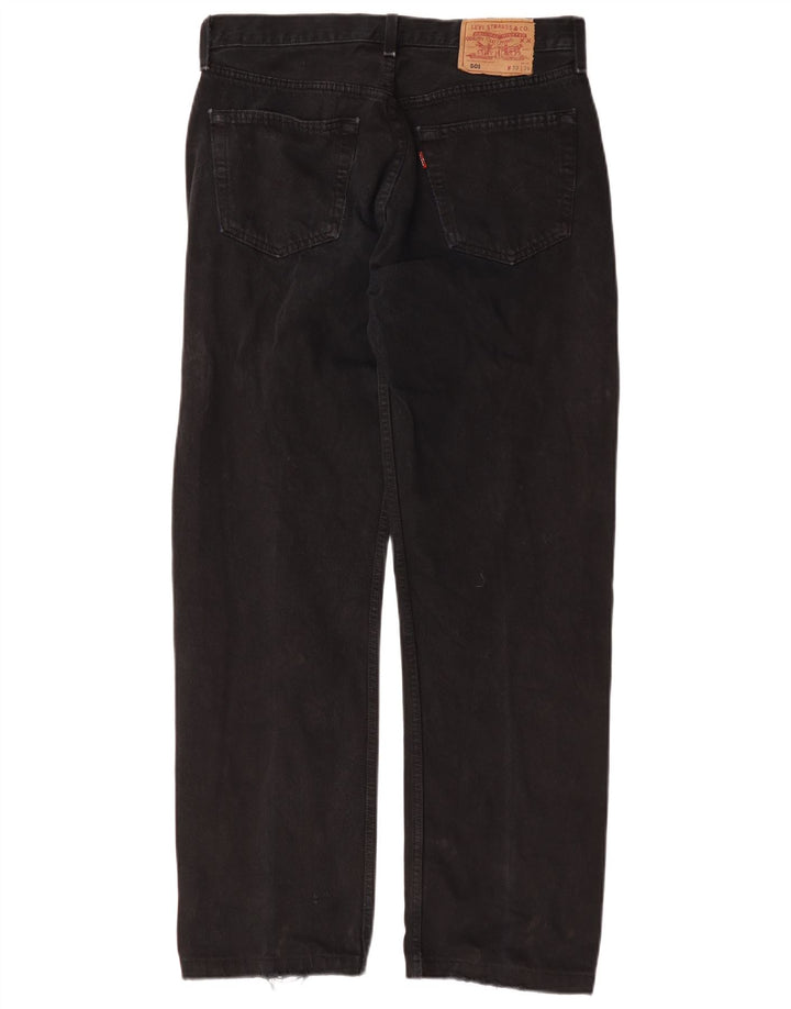 Levi's Womens 501 W32 L29 Sort bomuld