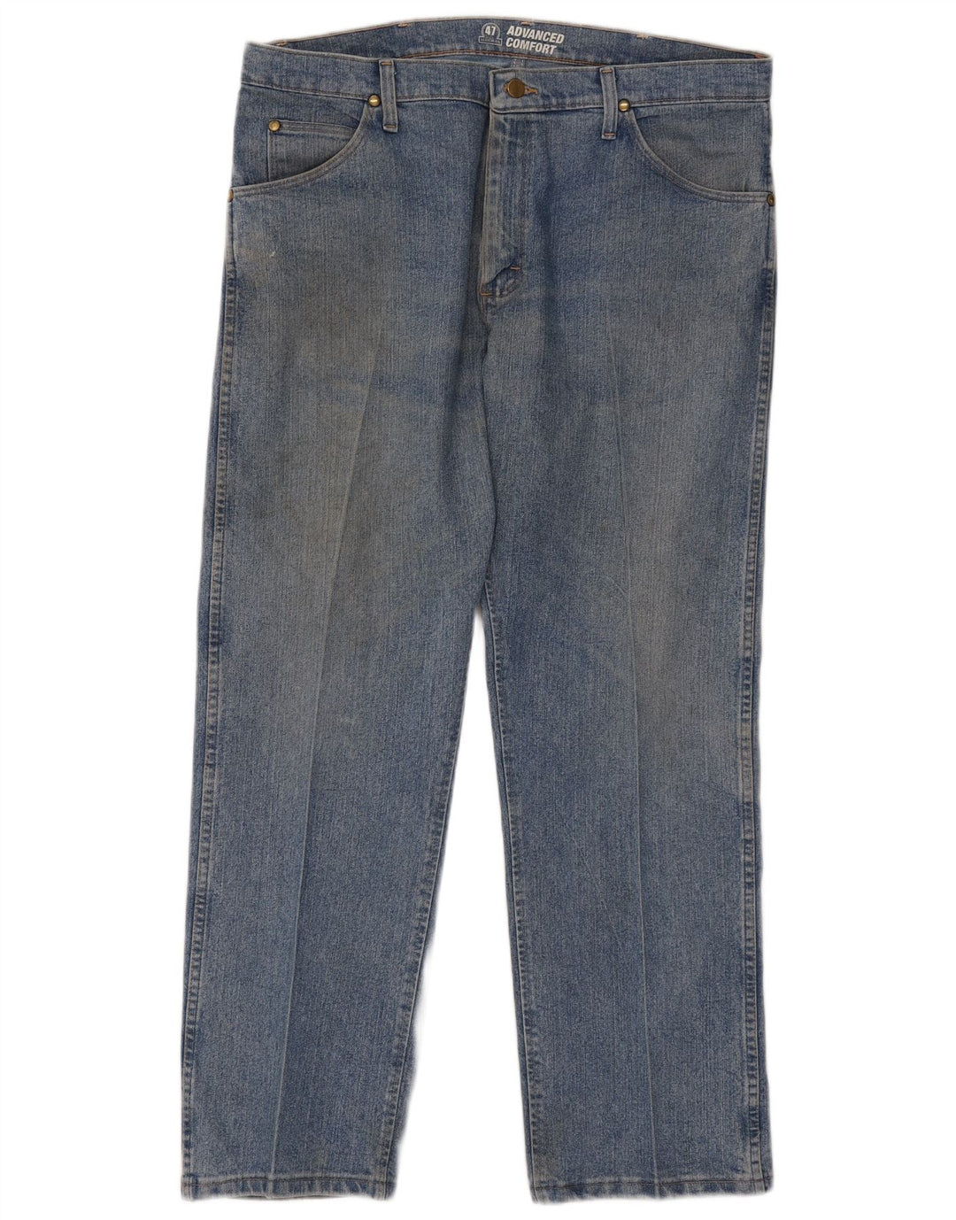 Wrangler Straight Jeans til mænd W36 L30 blå bomuld