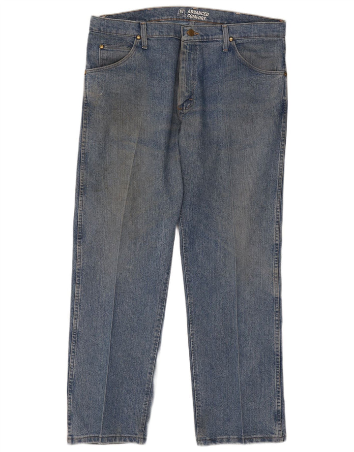 Wrangler Straight Jeans til mænd W36 L30 blå bomuld