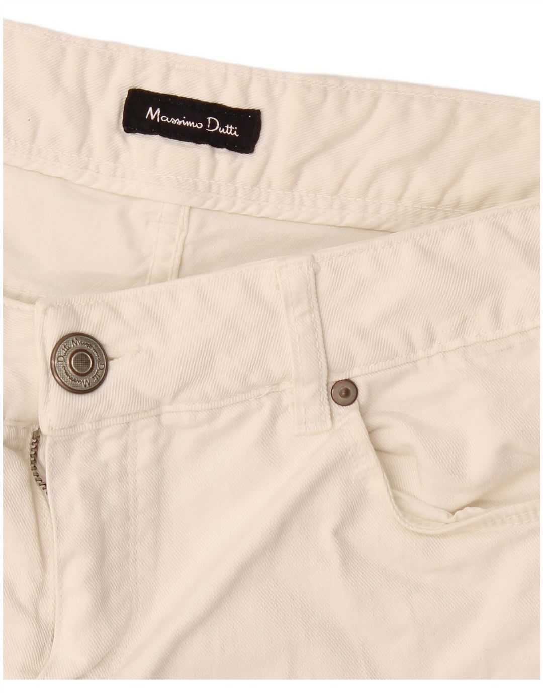 Massimo Dutti Dame Slim Jeans W28 L27 Hvid