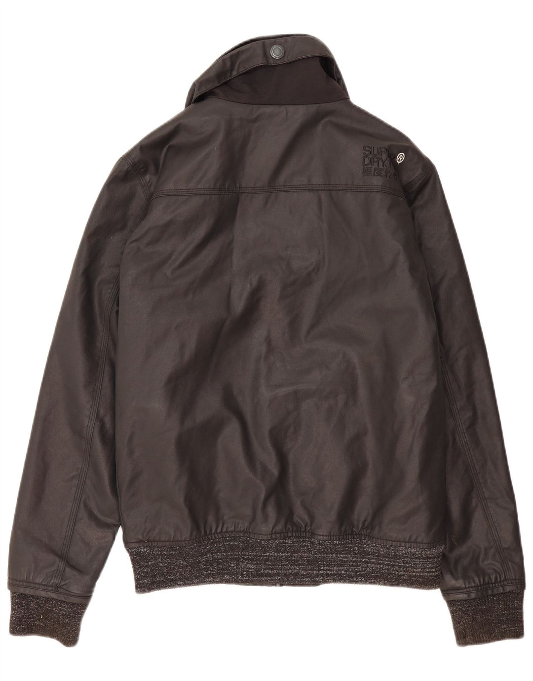 Superdry Herre Bomber Windbreaker Jacket UK 38 Medium Black Nylon