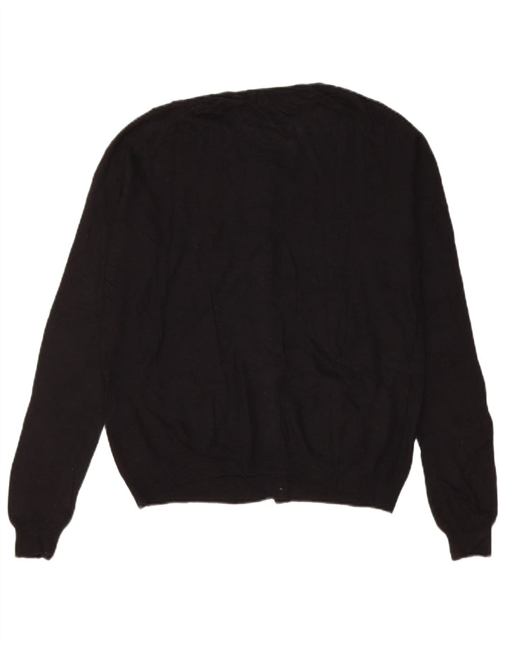 Zara Dame Cardigan Sweater UK 14 Medium Sort Nylon