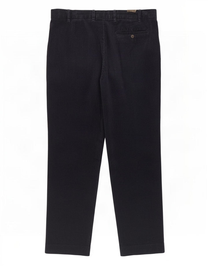 Marks & Spencer Regular Fit fløjlsbukser til kvinder W38 L31 Marineblå
