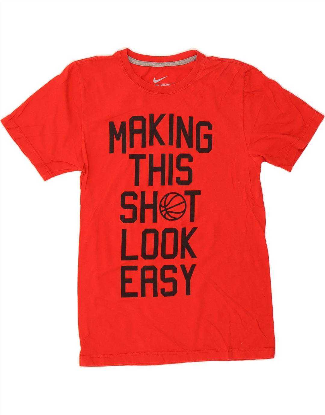 NIKE Mens Regular Fit Graphic T-Shirt Top Small Red Cotton Vintage Nike and Second-Hand Nike from Messina Hembry 