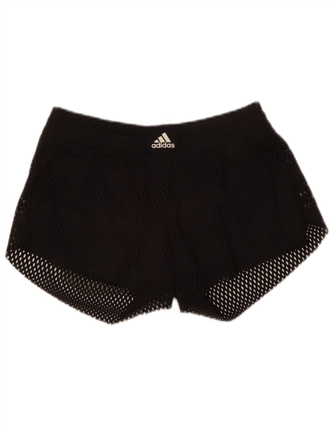 Adidas sportsshorts til kvinder UK 10 Small Black Polyester